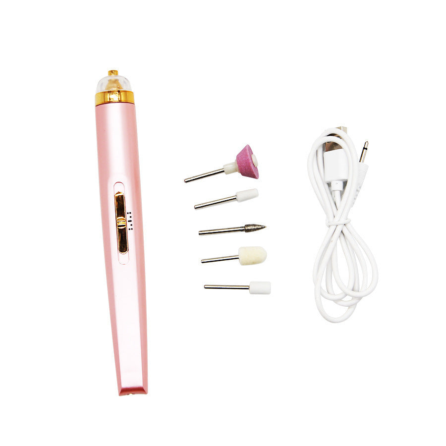 Electric Nail Drill Polisher 5 in 1 Manicure Machine Set